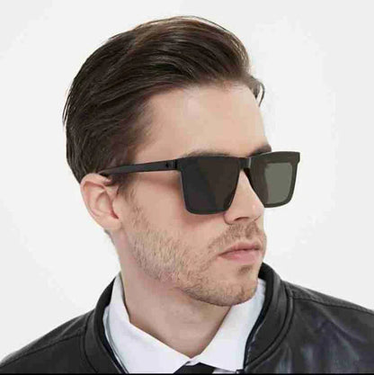 Phantom Men's Square Sunglasses with Free Cleansing Spray